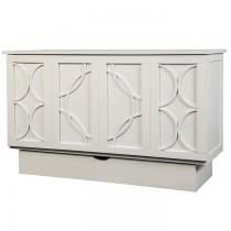 Arason Brussels Queen White Murphy Cabinet Bed