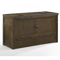 Night and Day Murphy Cube Queen Rustic Brown Cabinet Bed