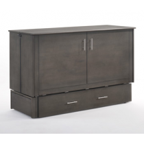 Night and Day Sagebrush Murphy Queen Stonewash Cabinet Bed