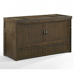 Night and Day Murphy Cube Queen Rustic Brown Cabinet Bed