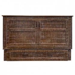 Night and Day Poppy White Bark Murphy Cabinet Bed