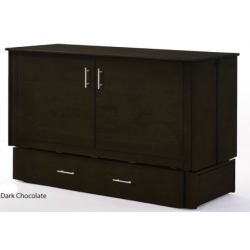 Night and Day Sagebrush Murphy Queen Dark Chocolate Cabinet Bed