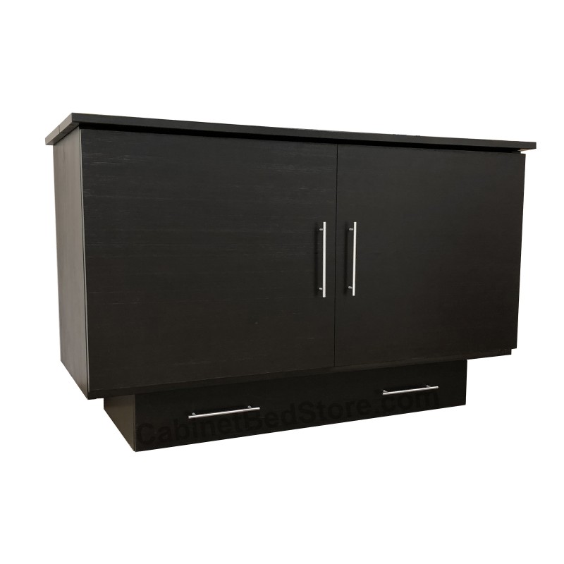 Folded Up Arason Original Creden-ZzZ Queen Espresso Murphy Cabinet Bed