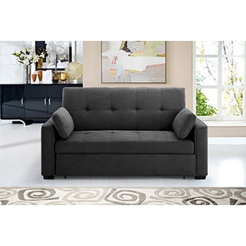Night and Day Nantucket Queen Sized Loveseat Sleeper Dark Gray
