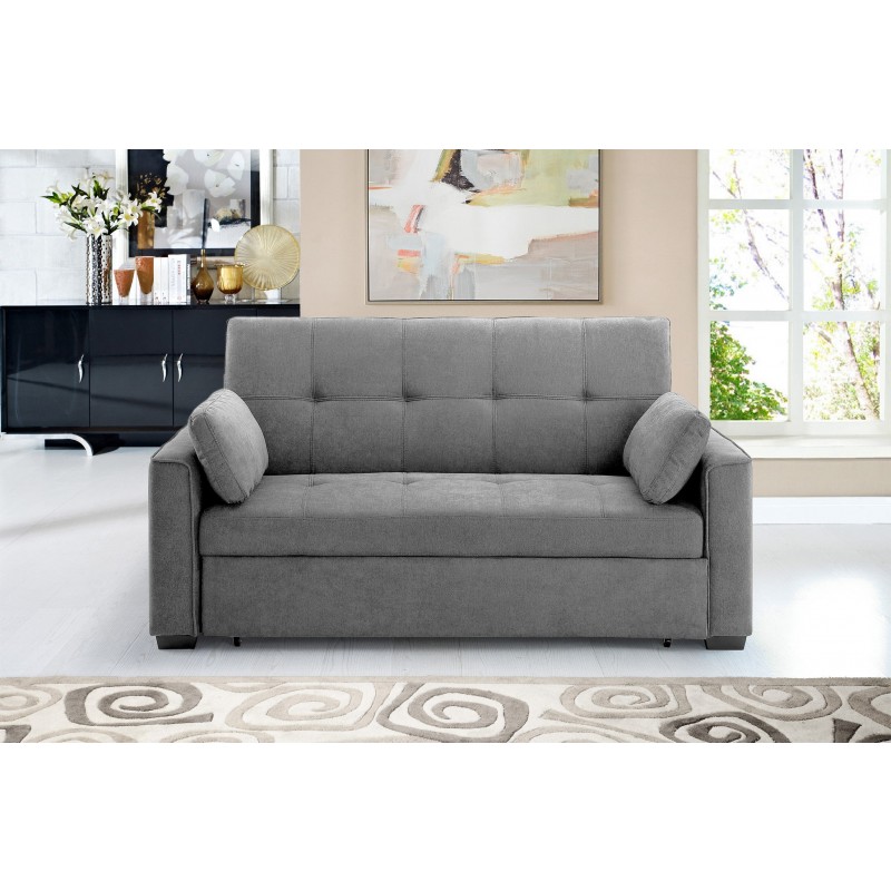 Night and Day Nantucket Queen Sized Loveseat Sleeper Light Gray