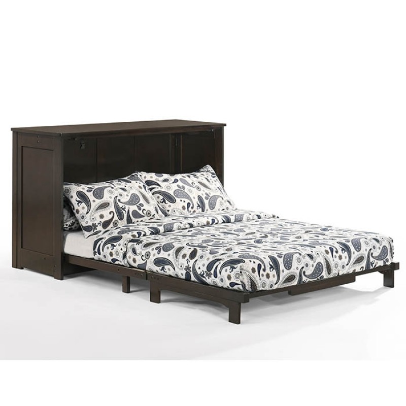 Night and Day Orion Dark Chocolate Murphy Cabinet Bed Full Made