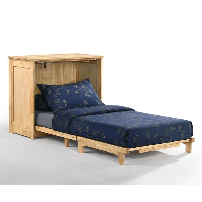Night and Day Orion Natural Murphy Cabinet Bed Twin Open
