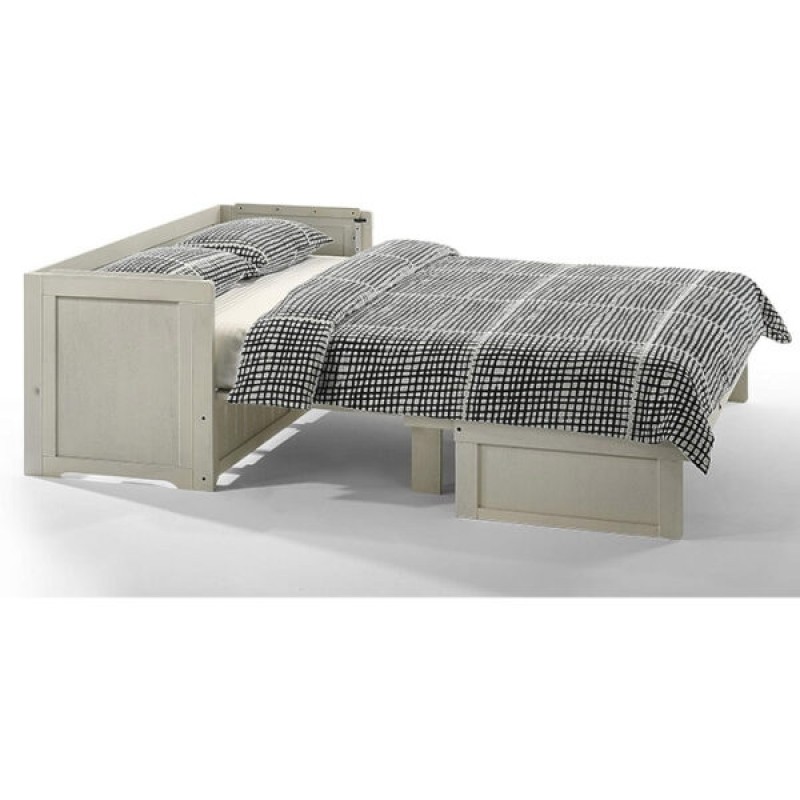 Vintage White Cube Cabinet Bed Side