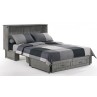 Rustic Grey Cabinet Bed Open