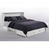 Daisy White Cabinet Murphy Bed Open