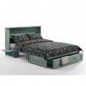 Night and Day Poppy Antique Blue Murphy Cabinet Bed Trays