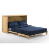 Night and Day Orion Natural Murphy Cabinet Bed Full Open