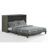 Night and Day Orion Stonewash Murphy Cabinet Bed Ful Open