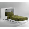 Night and Day Orion White Murphy Cabinet Bed Twin Open