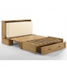 Night and Day Poppy Harvest Brown Murphy Cabinet Bed Base