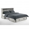 Night and Day Ranchero Vintage White Murphy Cabinet Bed Open