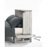 Night and Day Ranchero Vintage White Murphy Cabinet Bed USB