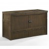 Night and Day Murphy Cube Queen Rustic Brown Cabinet Bed