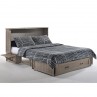 Night and Day Poppy Brushed Driftwood Murphy Cabinet Bed Side Bed Made