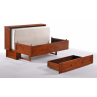 Night and Day Clover Dark Chocolate Cabinet Bed