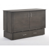 Folded Up Night and Day Sagebrush Murphy Queen Stonewash Cabinet Bed