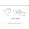 Night and Day Vintage White Cube Dimensions