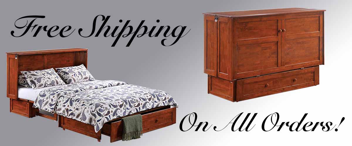 Cabinet Bed Largest Selection, Murphy Cabinet Bed With Queen Memory Foam Mattress